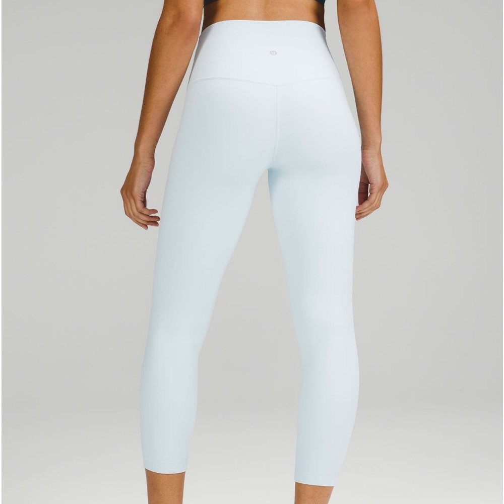 NWT Lululemon Align HR Pant 25" Leggings Powder Blue Size 12 - Picture 2 of 6